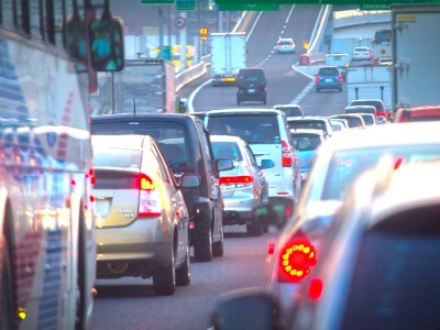 車の渋滞が多い！